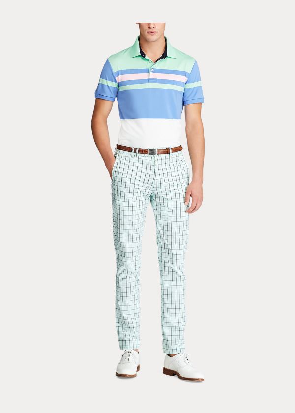 Polos Ralph Lauren Hombre Azules - Custom Slim Performance - QHXYP1097